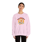 Oversaturated Moms Club Crewneck Sweatshirt — Retro Smiley Daisy Mom Gift
