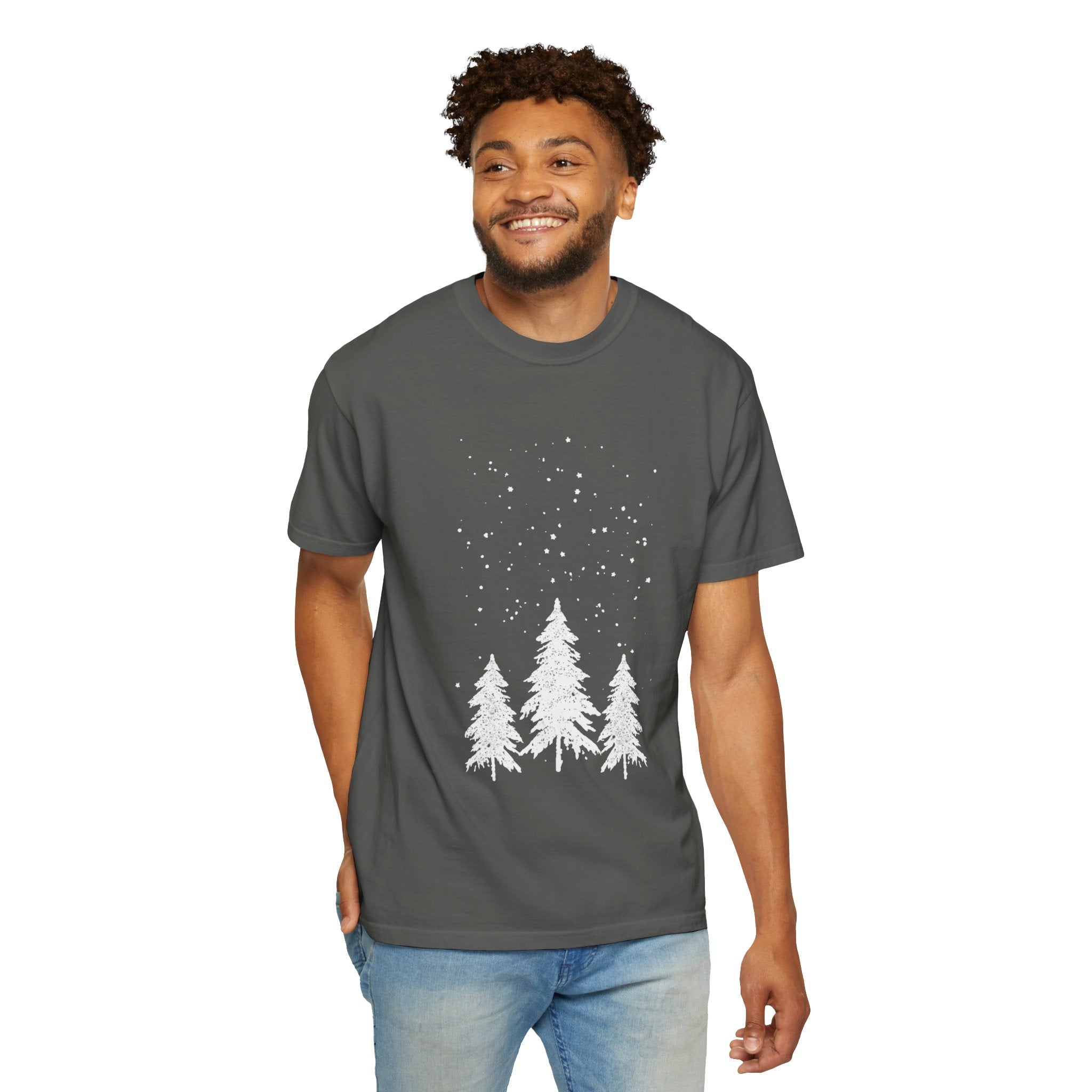 Winter Pine Tree Shirt | Snowy Forest Tee