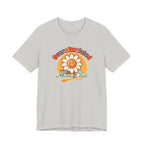 Overstimulated Moms Club T-Shirt — Retro Smiley Daisy Tee