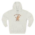 Hot Dog Energy Hoodie — Funny Cartoon Hotdog "Living My Best Bite" Pullover