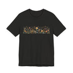 Floral Meadow Stripe Tee — Wildflower Band Graphic T-Shirt