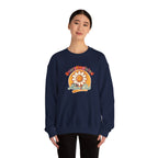 Oversaturated Moms Club Crewneck Sweatshirt — Retro Smiley Daisy Mom Gift