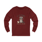 If I'm Moody Feed Me Treats Long Sleeve Tee — Cute Raccoon Graphic Shirt