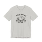Certified Garlic Girl T‑Shirt — Cute Garlic Illustration Tee for Foodies & Gardeners