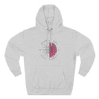 Compass Flower Hoodie — 'Find Your True North' Cozy Fleece Pullover
