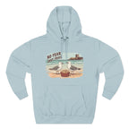 Seagull Beach Hoodie – “No Fear Just Fries” Retro Coastal Graphic Hoodie