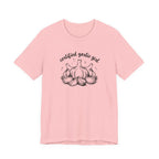 Certified Garlic Girl T‑Shirt — Cute Garlic Illustration Tee for Foodies & Gardeners