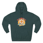 Retro "Moms Club" Fleece Hoodie — Sunshine Flower Graphic