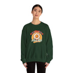 Oversaturated Moms Club Crewneck Sweatshirt — Retro Smiley Daisy Mom Gift
