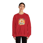 Oversaturated Moms Club Crewneck Sweatshirt — Retro Smiley Daisy Mom Gift
