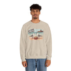 Crewneck Sweatshirt - "No Fear, Just Fries" Seagull Beach Graphic