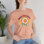 Overstimulated Moms Club T-Shirt — Retro Smiley Daisy Tee
