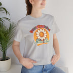 Overstimulated Moms Club T-Shirt — Retro Smiley Daisy Tee