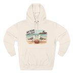 Seagull Beach Hoodie – “No Fear Just Fries” Retro Coastal Graphic Hoodie