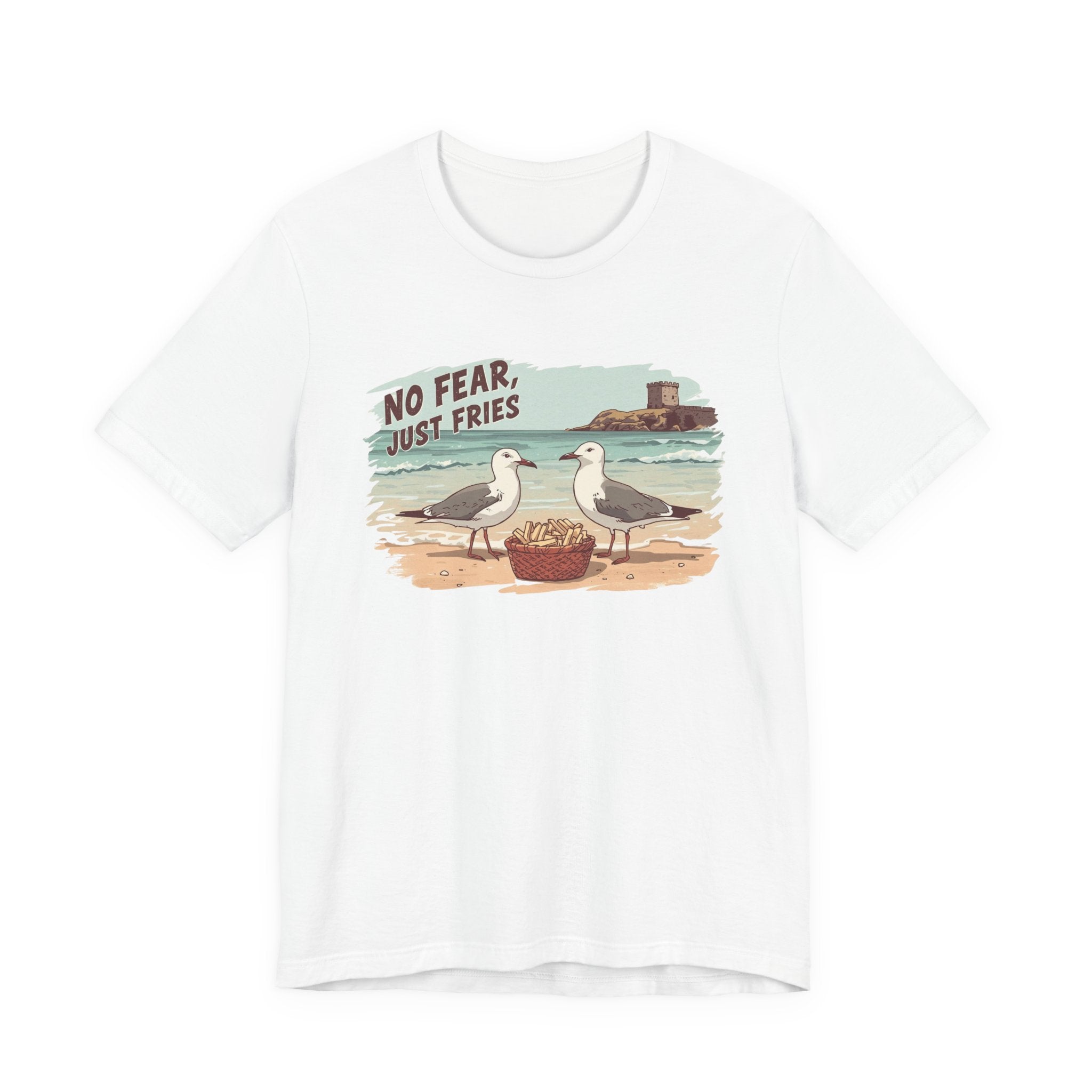 No Fear Just Fries T-Shirt — Seagull Beach Graphic Tee