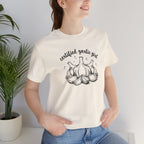 Certified Garlic Girl T‑Shirt — Cute Garlic Illustration Tee for Foodies & Gardeners