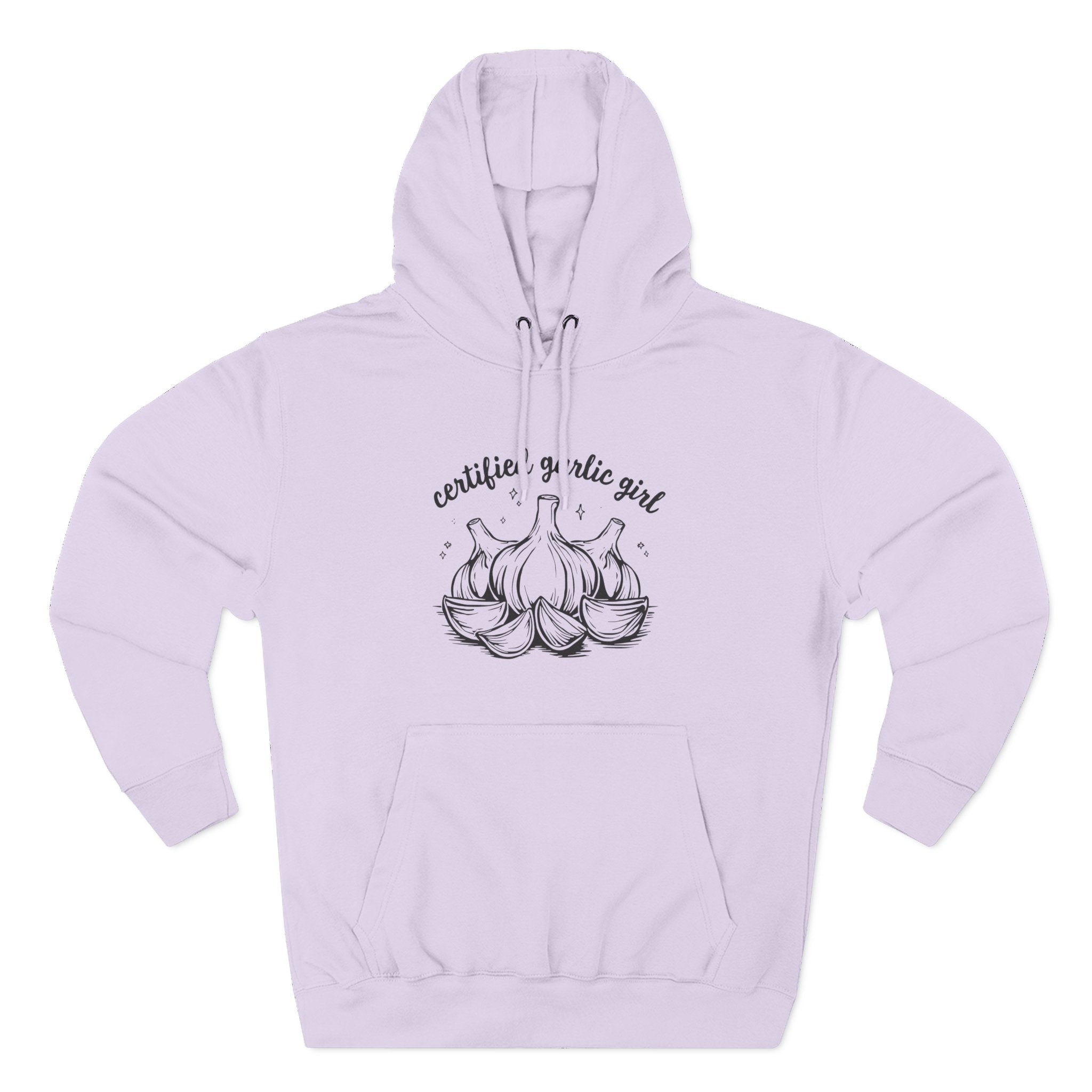 Certified Garlic Girl Hoodie – Cute Garlic Graphic Fleece Pullover