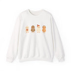 Cute Chick Friends Crewneck Sweatshirt — Adorable Cartoon Chickens Graphic