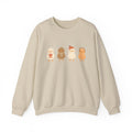 Cute Chick Friends Crewneck Sweatshirt — Adorable Cartoon Chickens Graphic