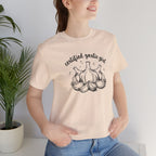Certified Garlic Girl T‑Shirt — Cute Garlic Illustration Tee for Foodies & Gardeners