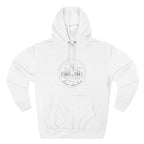Cozy Minimalist 'Three-Panel' Fleece Hoodie — Soft White Pullover