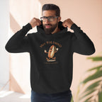 Hot Dog Energy Hoodie — Funny Cartoon Hotdog "Living My Best Bite" Pullover