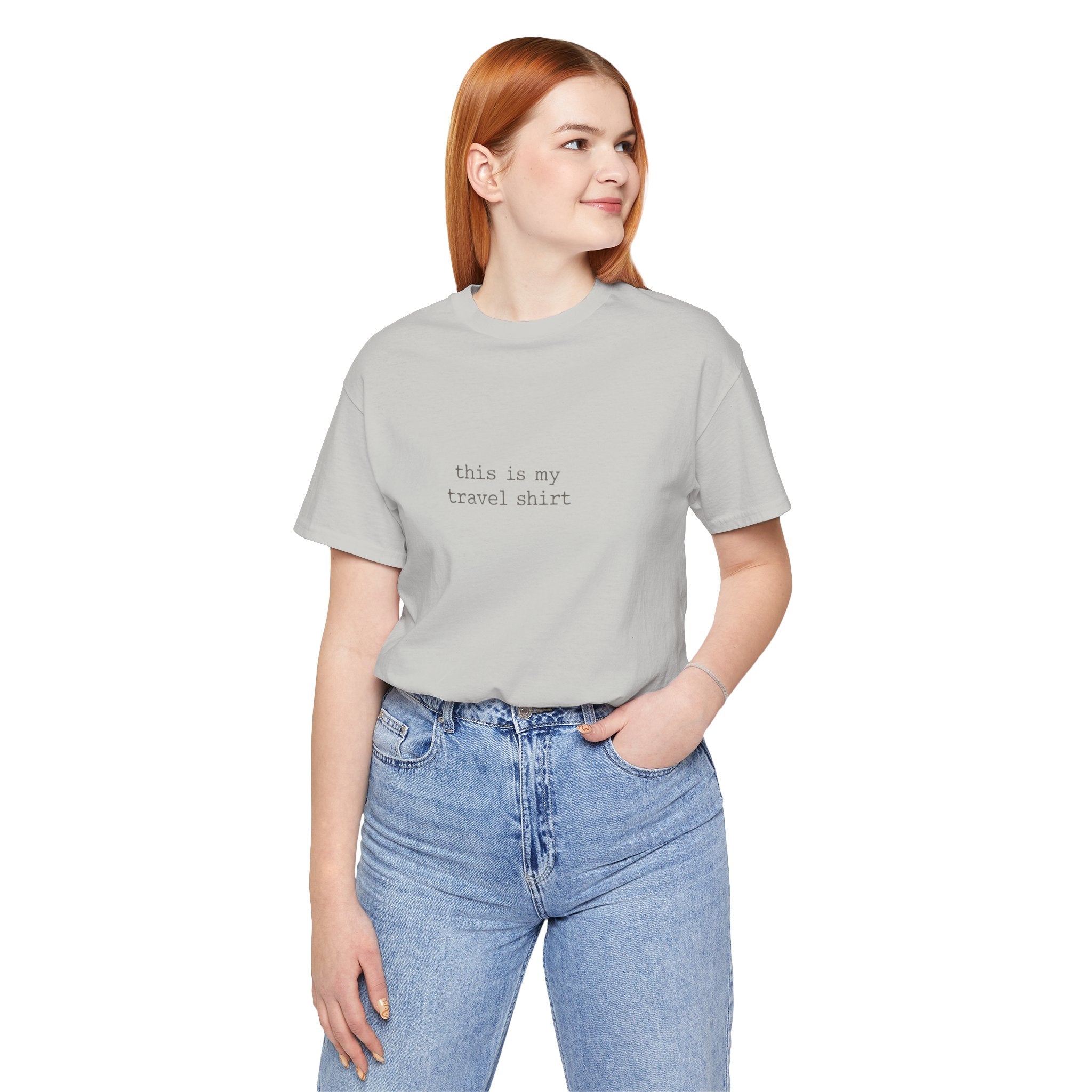 Travel Shirt Tee — "this is my travel shirt" Minimalist Crewneck