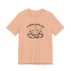 Certified Garlic Girl T‑Shirt — Cute Garlic Illustration Tee for Foodies & Gardeners
