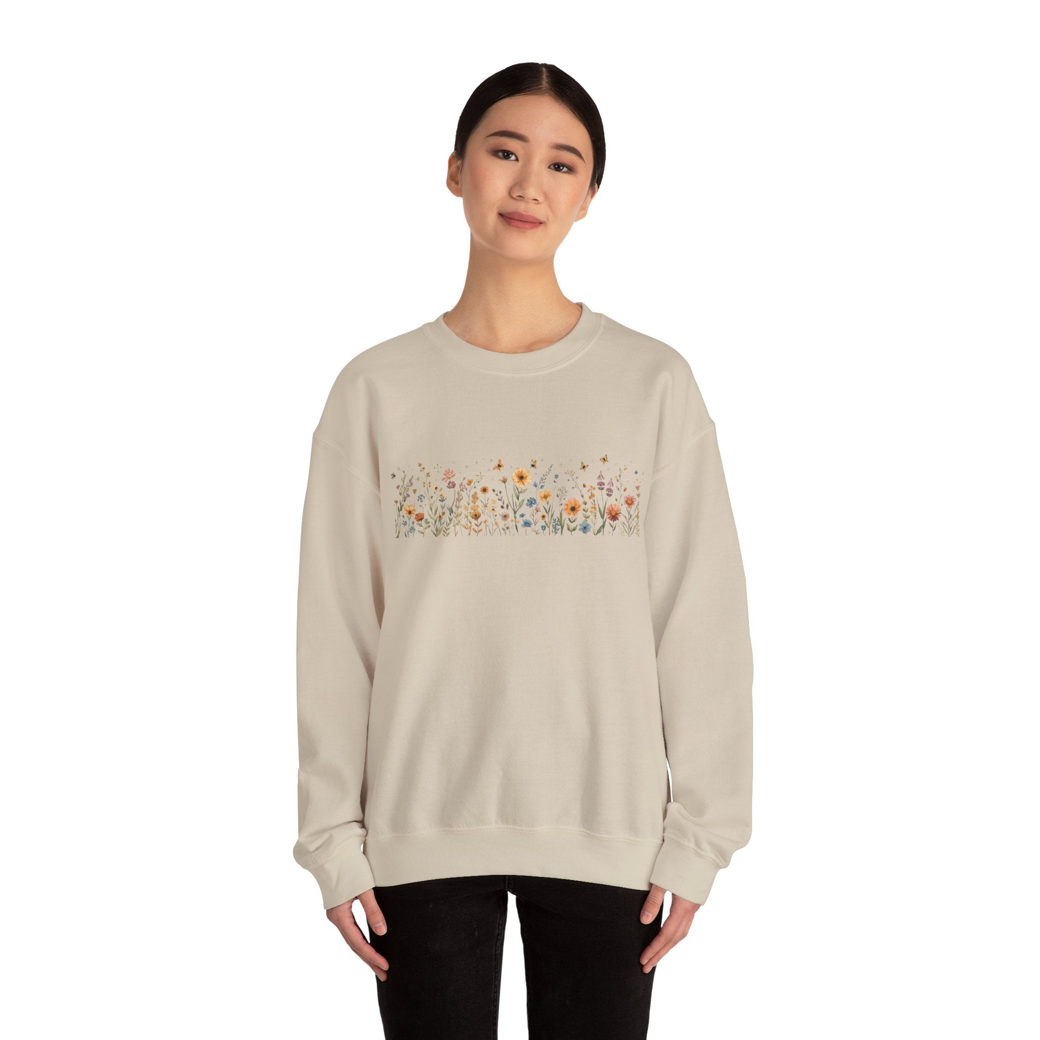 Floral Meadow Crewneck Sweatshirt