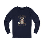 If I'm Moody Feed Me Treats Long Sleeve Tee — Cute Raccoon Graphic Shirt