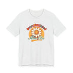 Overstimulated Moms Club T-Shirt — Retro Smiley Daisy Tee