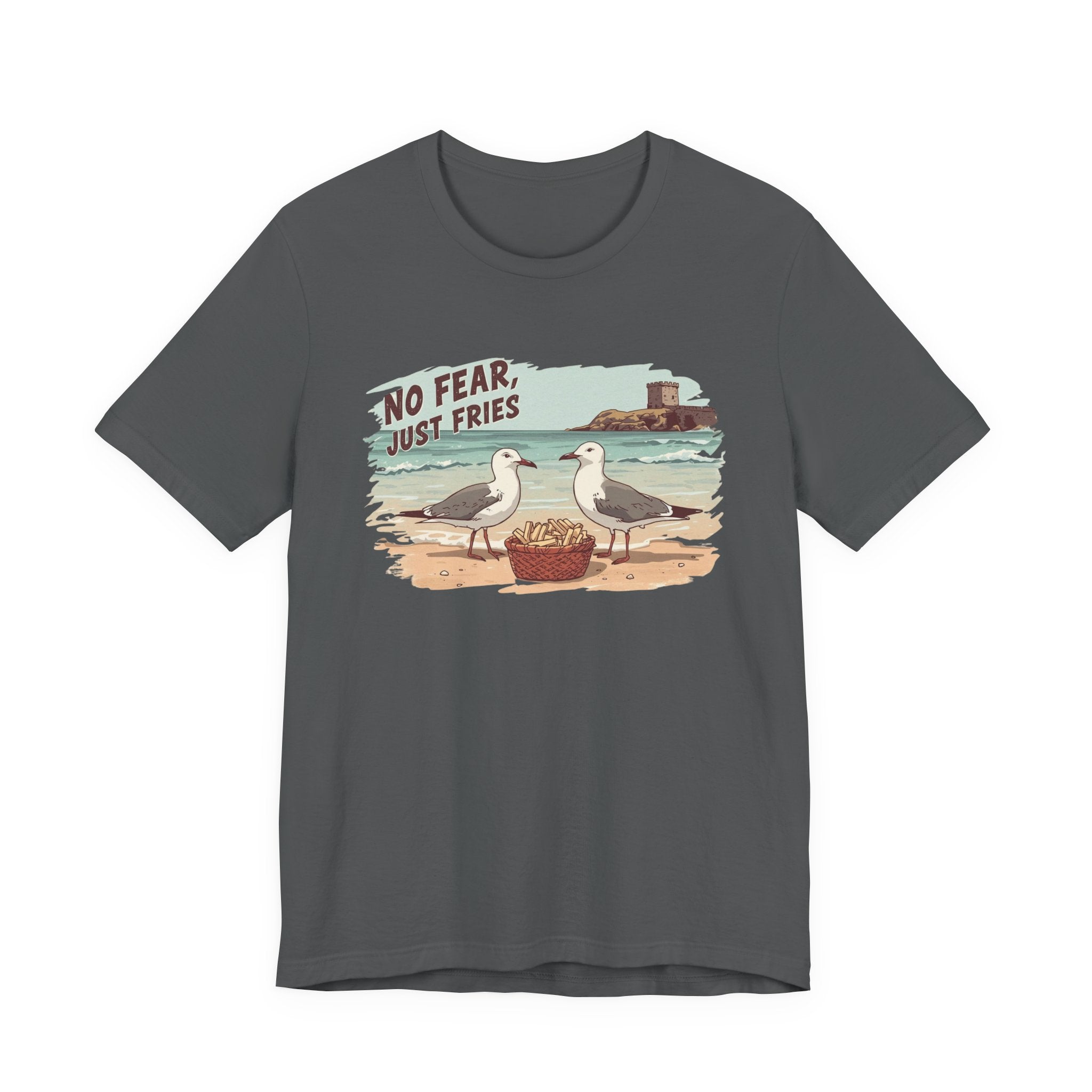 No Fear Just Fries T-Shirt — Seagull Beach Graphic Tee