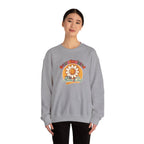 Oversaturated Moms Club Crewneck Sweatshirt — Retro Smiley Daisy Mom Gift
