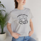 Certified Garlic Girl T‑Shirt — Cute Garlic Illustration Tee for Foodies & Gardeners