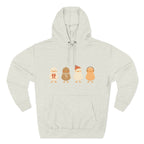 Cute Chick Squad Hoodie — Four Cartoon Chicks Illustration Hooded Sweatshirt