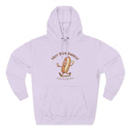 Hot Dog Energy Hoodie — Funny Cartoon Hotdog "Living My Best Bite" Pullover
