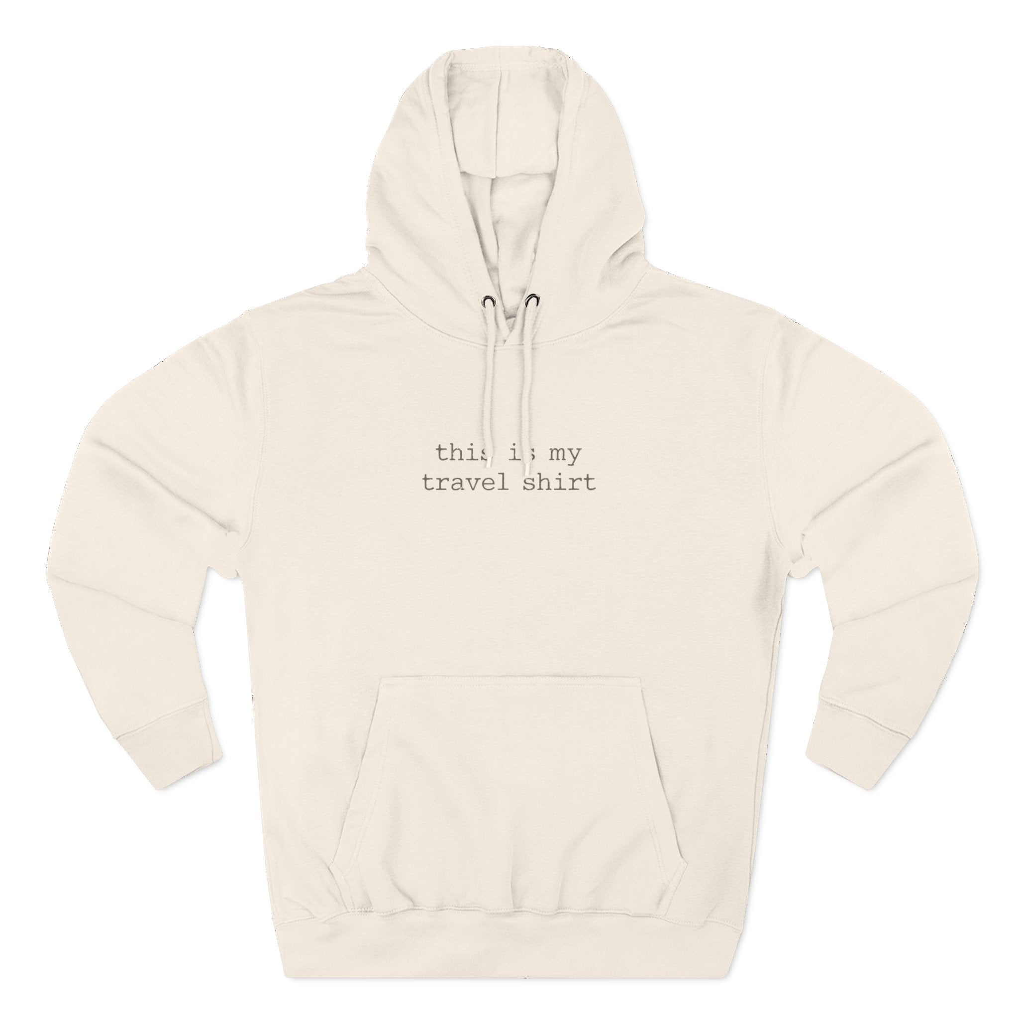 Three-Panel Fleece Hoodie