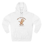 Hot Dog Energy Hoodie — Funny Cartoon Hotdog "Living My Best Bite" Pullover