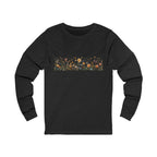 Long Sleeve Tee — Delicate Wildflower Field Graphic