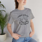 Certified Garlic Girl T‑Shirt — Cute Garlic Illustration Tee for Foodies & Gardeners
