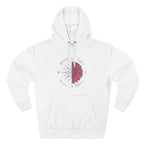 Compass Flower Hoodie — 'Find Your True North' Cozy Fleece Pullover