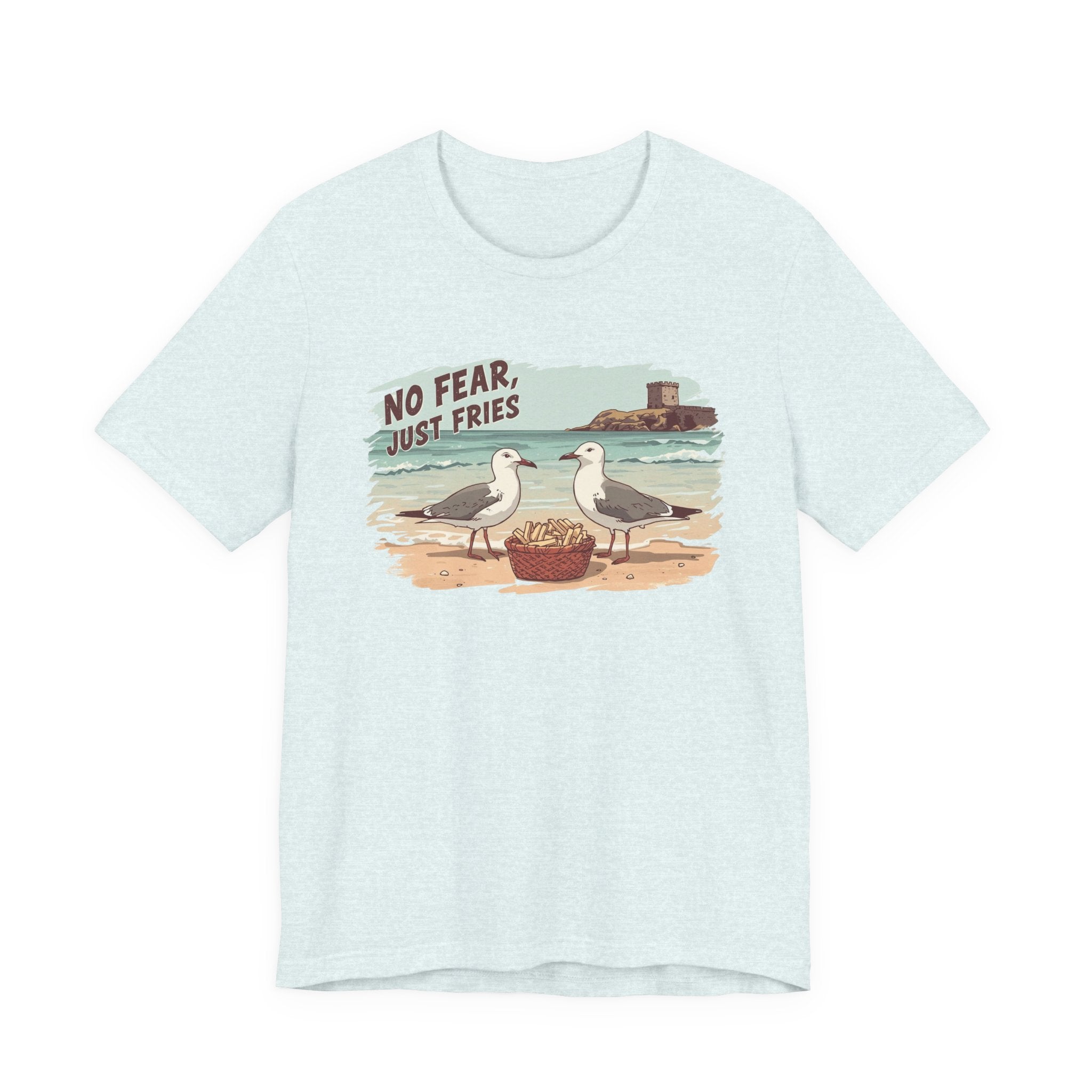 No Fear Just Fries T-Shirt — Seagull Beach Graphic Tee