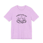 Certified Garlic Girl T‑Shirt — Cute Garlic Illustration Tee for Foodies & Gardeners