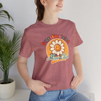 Overstimulated Moms Club T-Shirt — Retro Smiley Daisy Tee