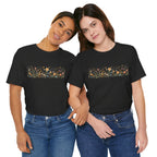 Floral Meadow Stripe Tee — Wildflower Band Graphic T-Shirt