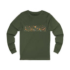 Long Sleeve Tee — Delicate Wildflower Field Graphic