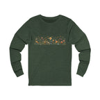 Long Sleeve Tee — Delicate Wildflower Field Graphic