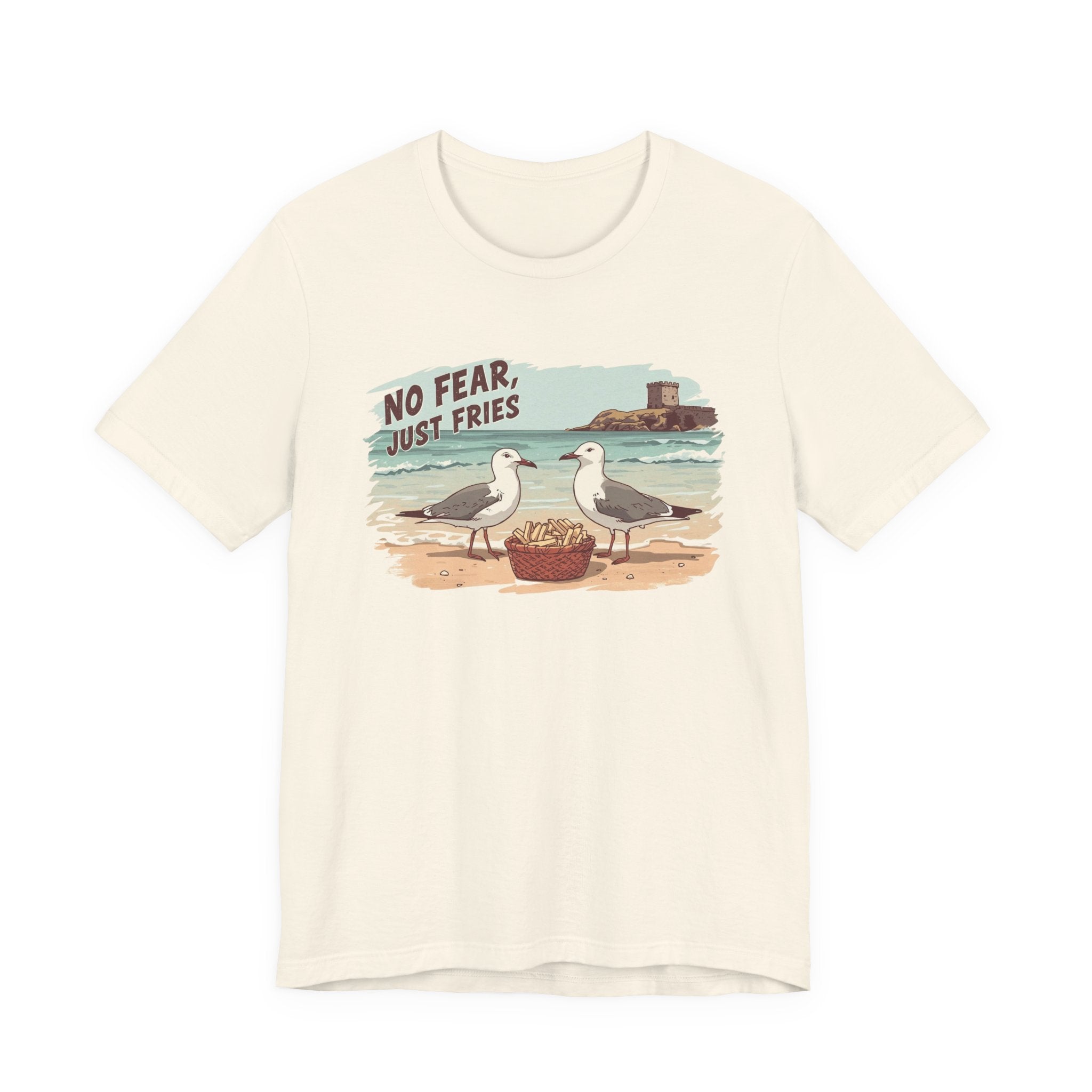 No Fear Just Fries T-Shirt — Seagull Beach Graphic Tee