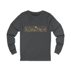 Long Sleeve Tee — Delicate Wildflower Field Graphic