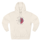 Compass Flower Hoodie — 'Find Your True North' Cozy Fleece Pullover
